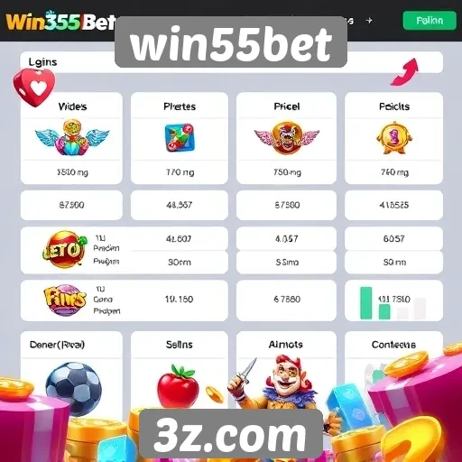 Análise das ofertas de jogos no site win55bet