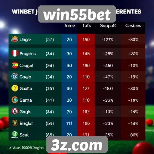 Comparação entre jogos oferecidos por win55bet e concorrentes